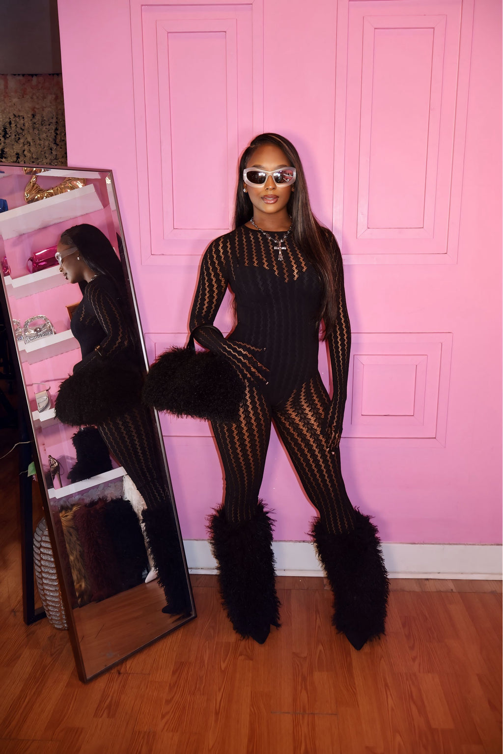 Dream Girl Bodysuit (Black)