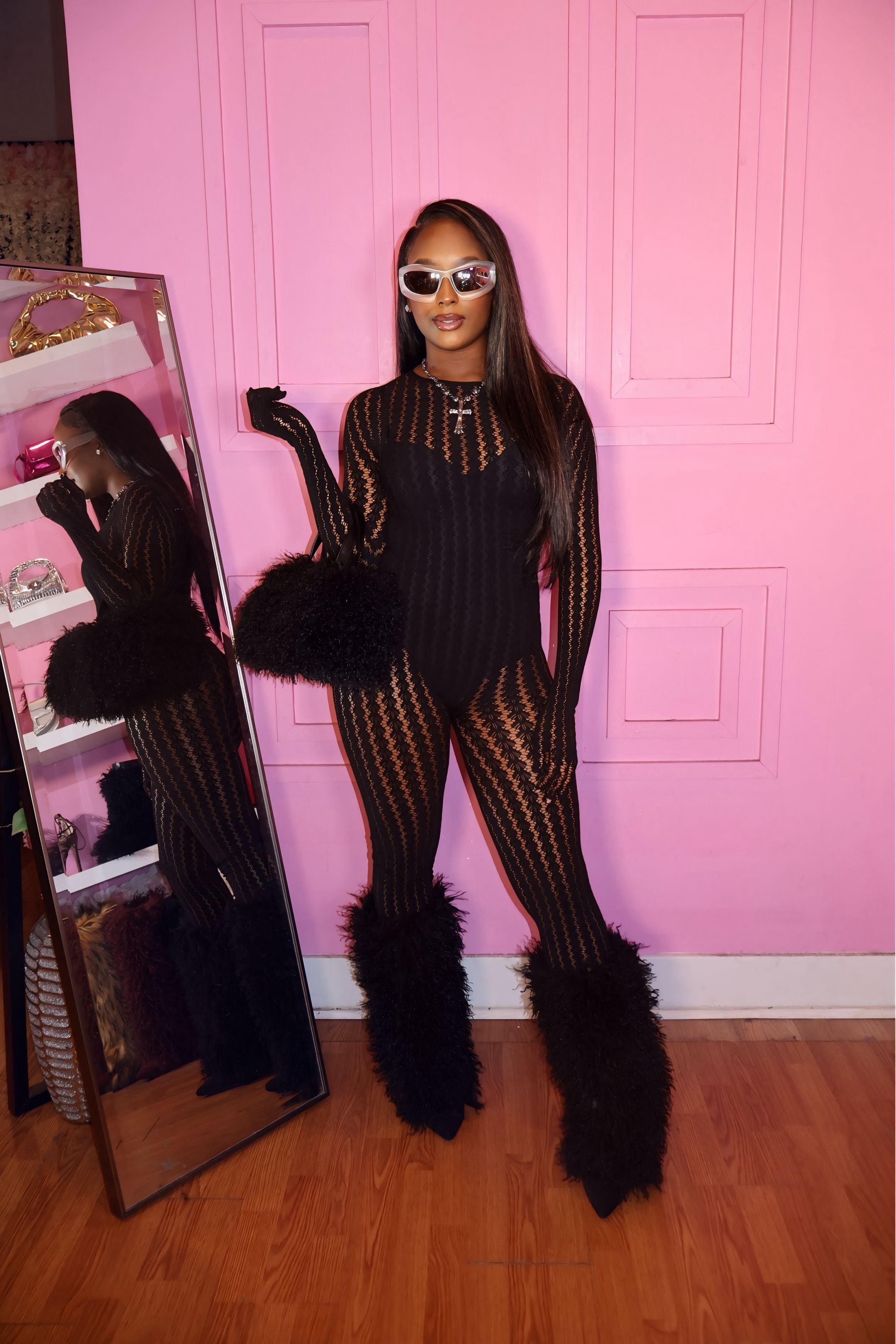 Dream Girl Bodysuit (Black)
