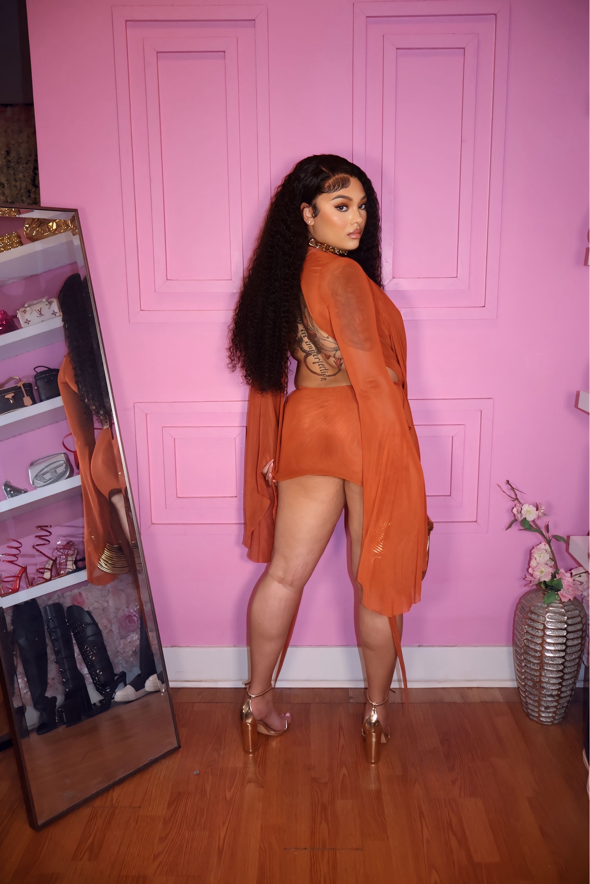 Soft Life Dress (Rust)