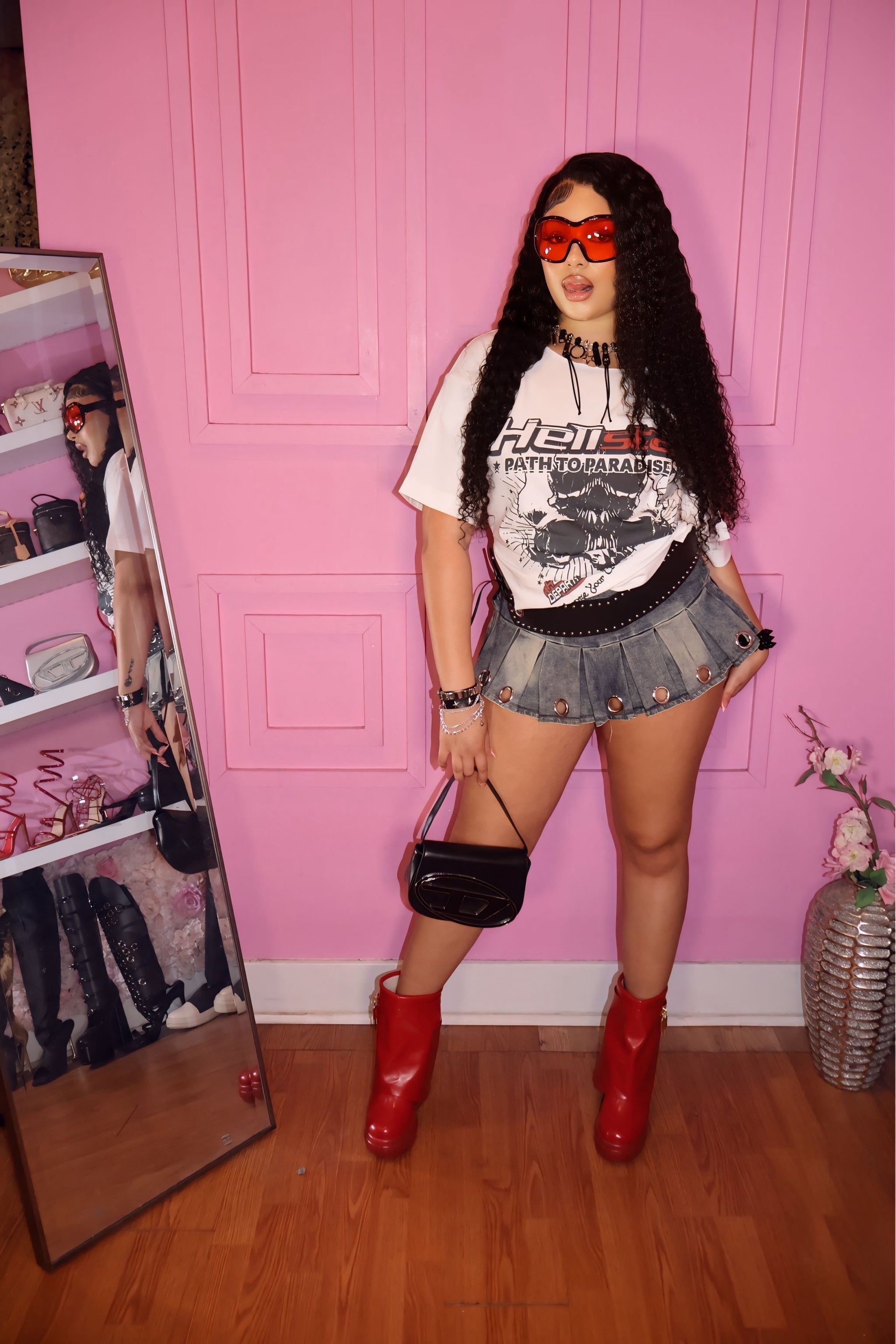 H*ll Star Skull Tee (White)