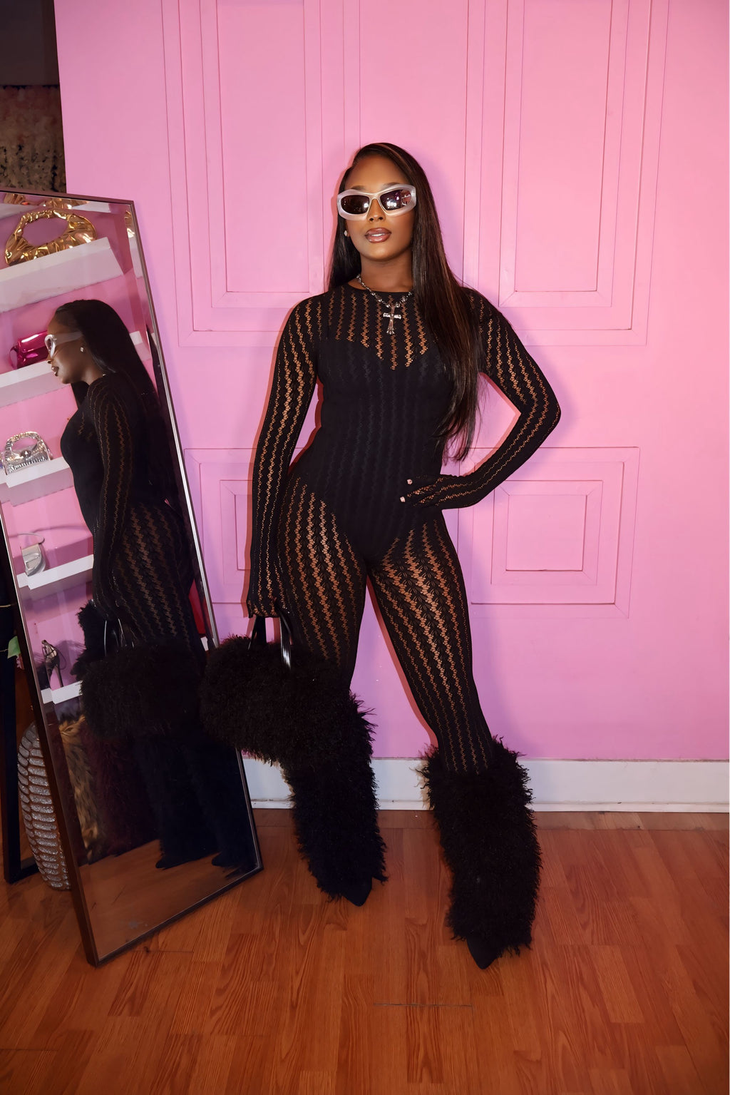 Dream Girl Bodysuit (Black)