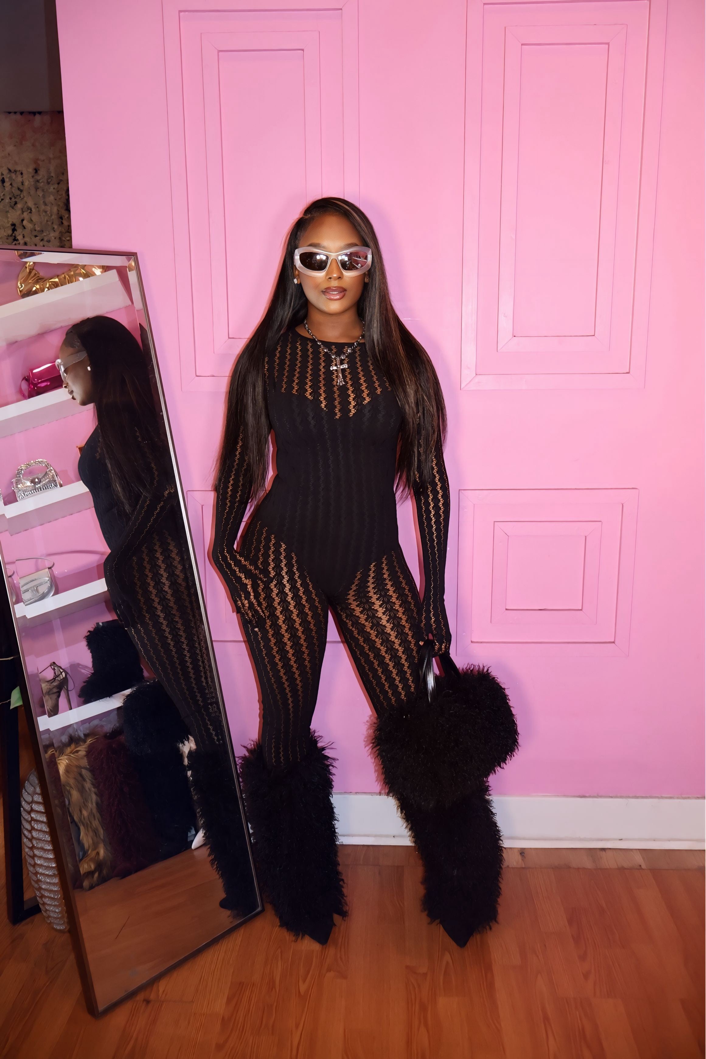 Dream Girl Bodysuit (Black)