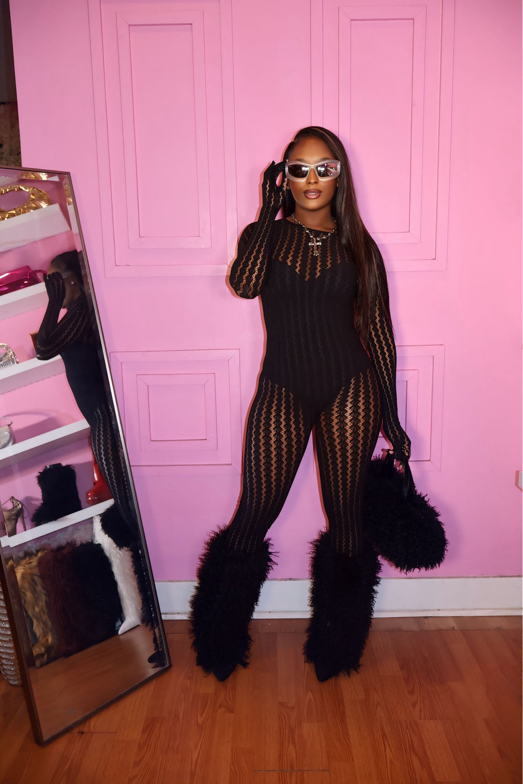 Dream Girl Bodysuit (Black)