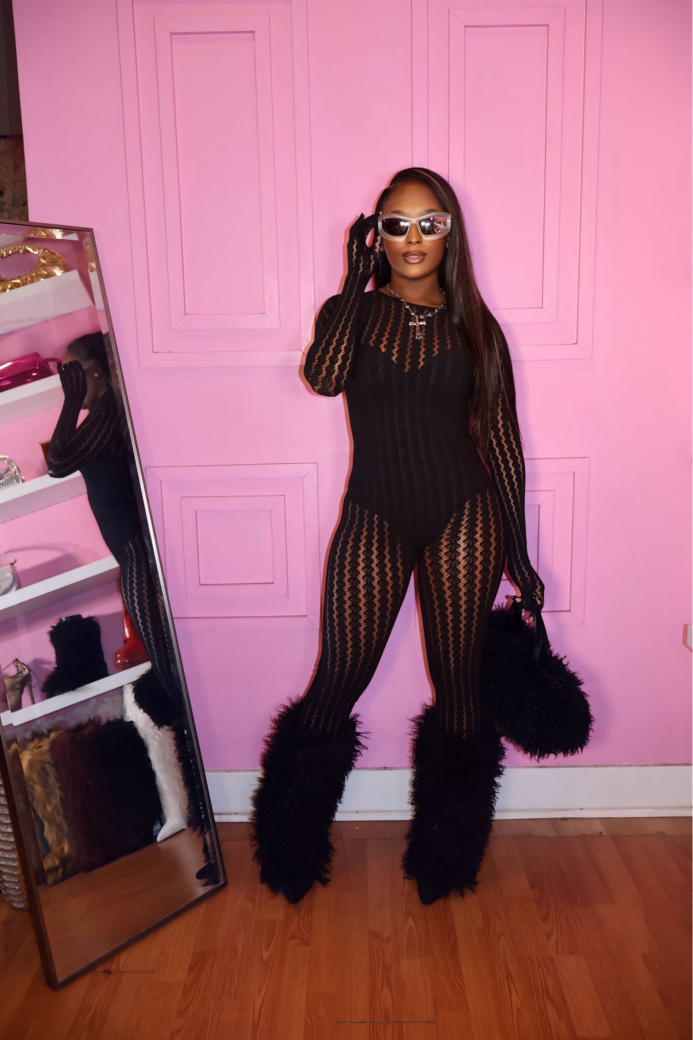 Dream Girl Bodysuit (Black)