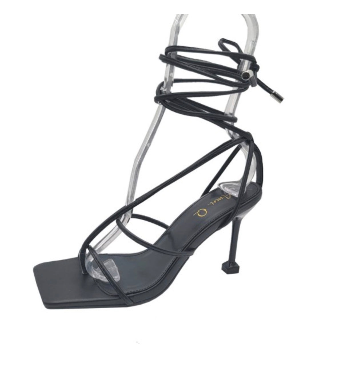 Tie Me Up Heels (Black)