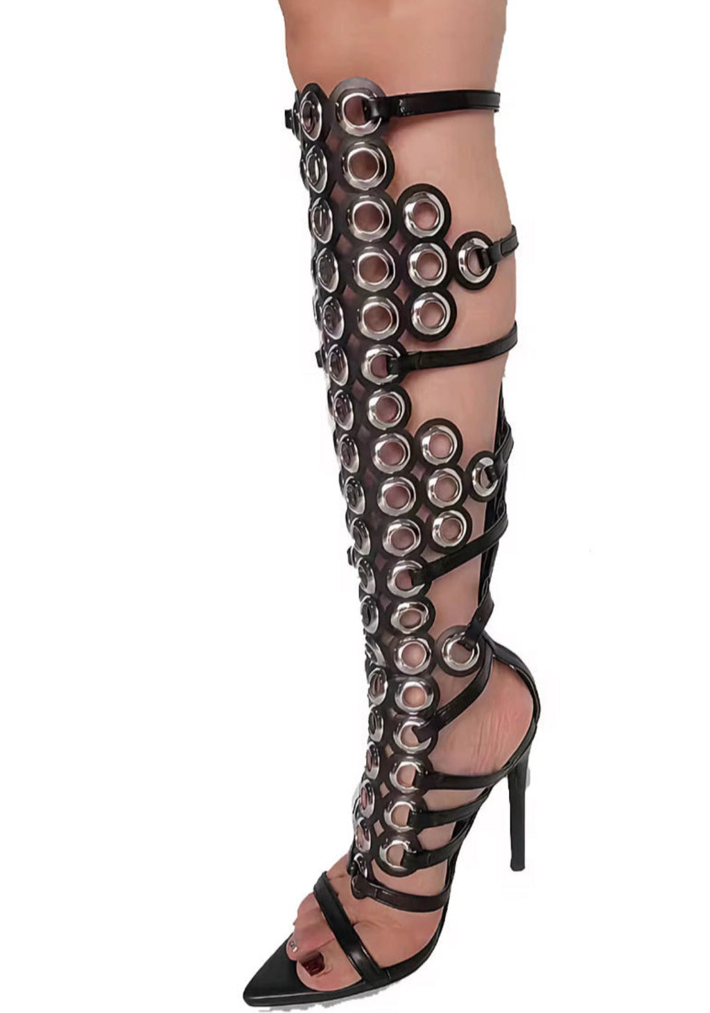 Studded Gladiator Heel