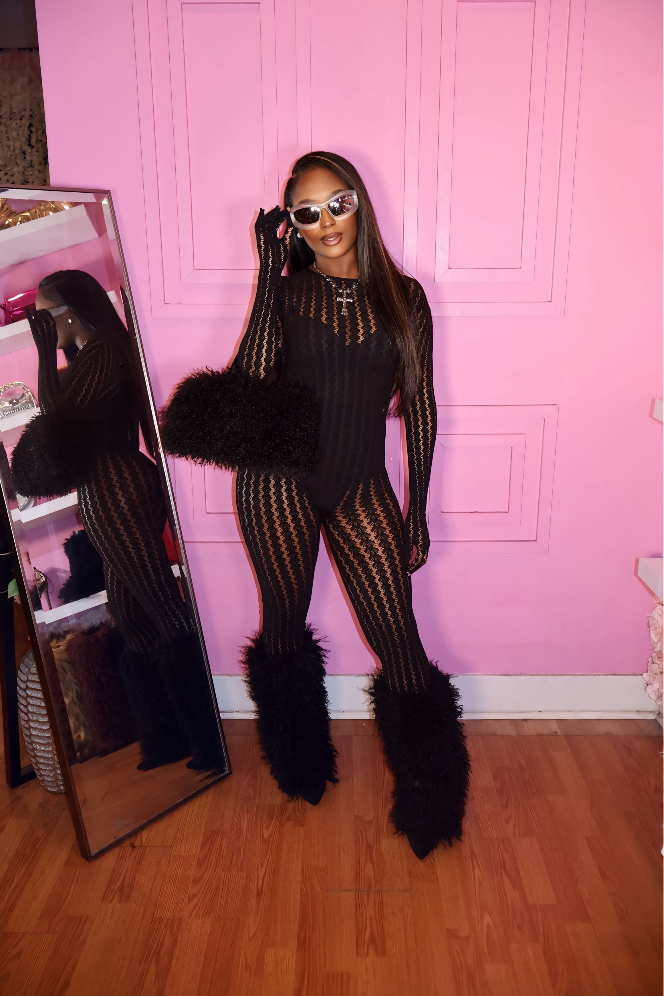 Dream Girl Bodysuit (Black)