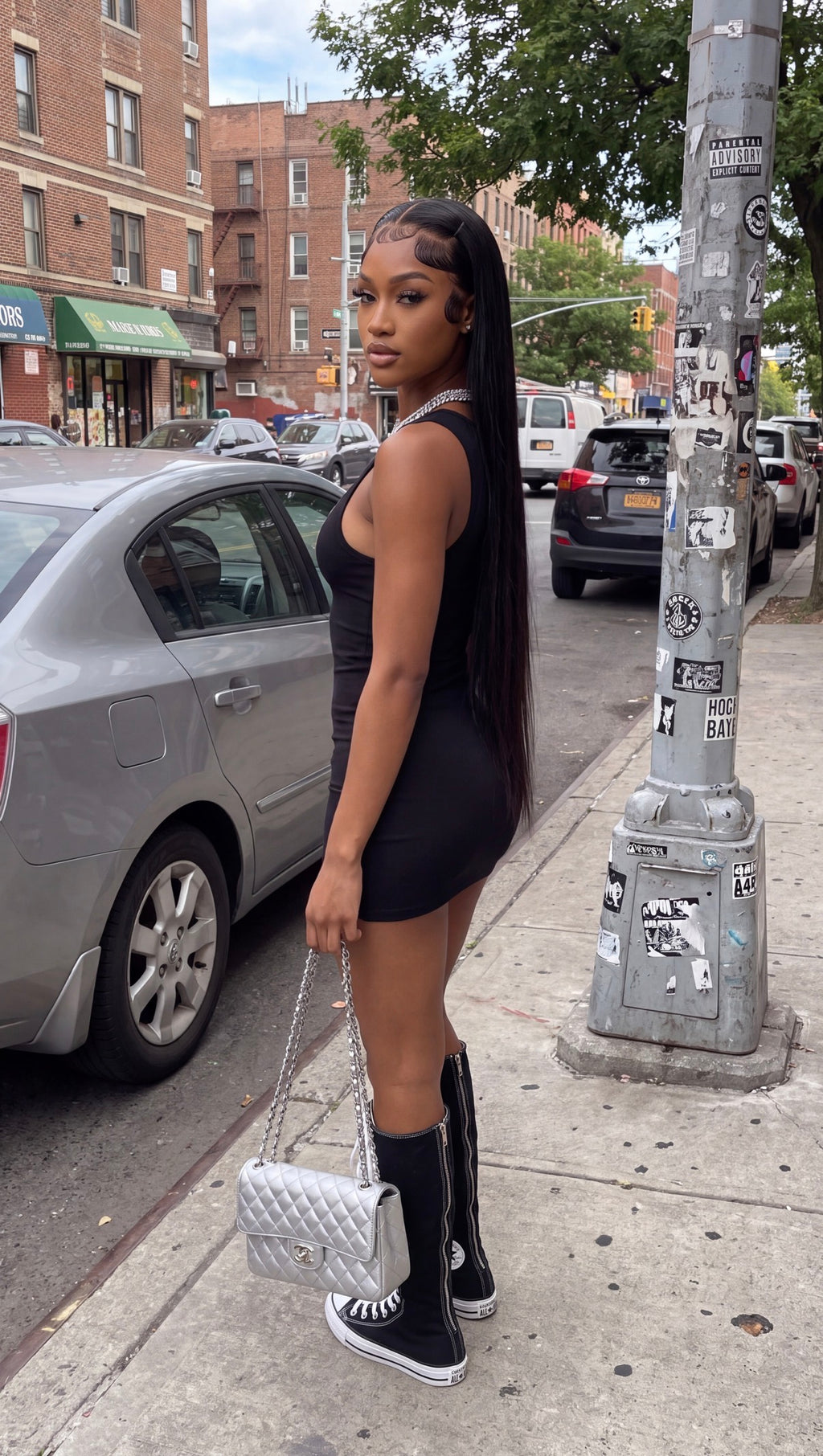 Chrome Status Dress (Black)
