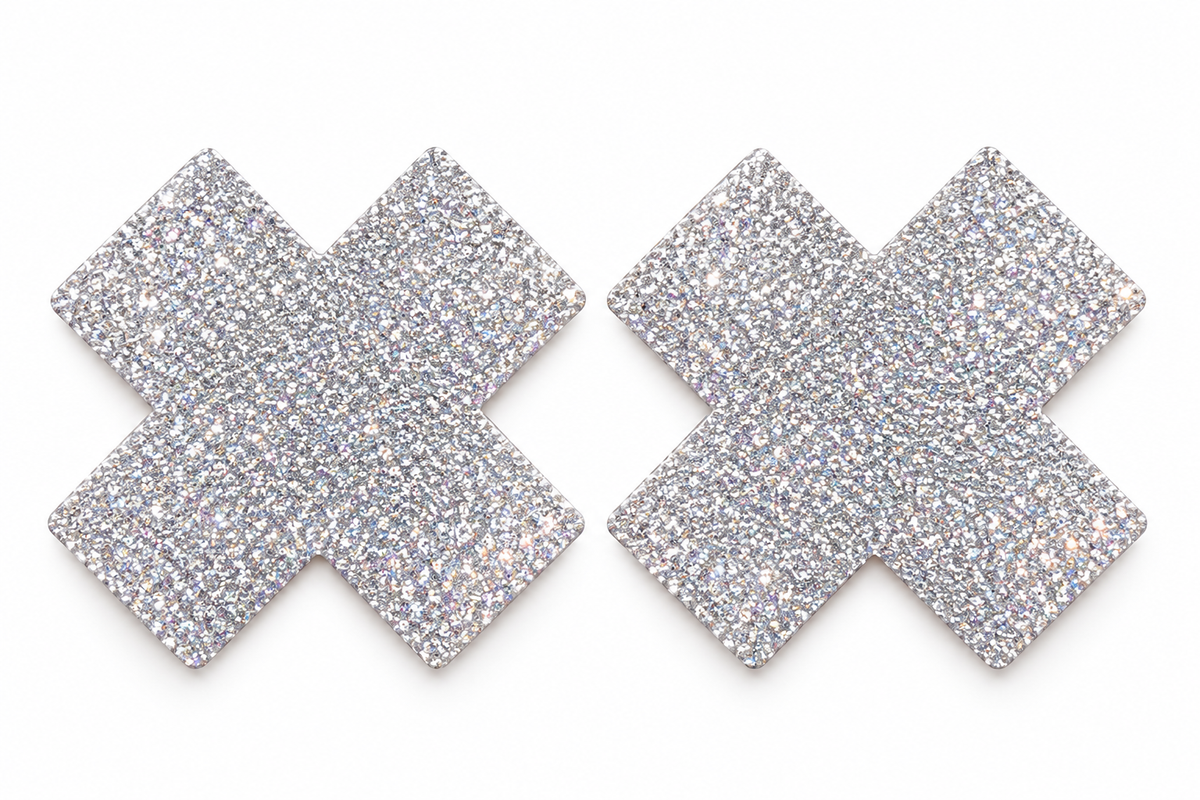 X Mark The Spot Pasties (Silver)
