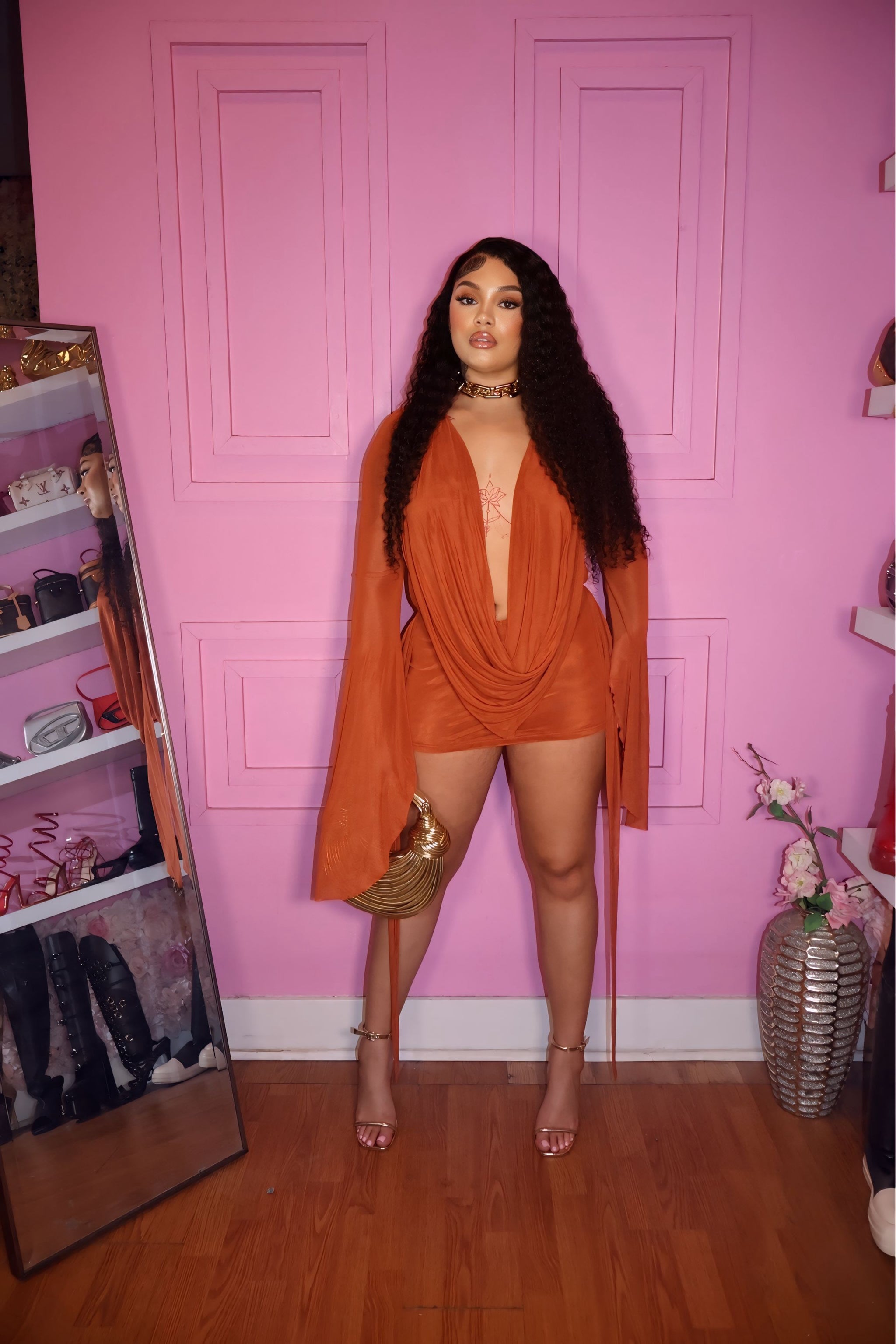 Soft Life Dress (Brown)