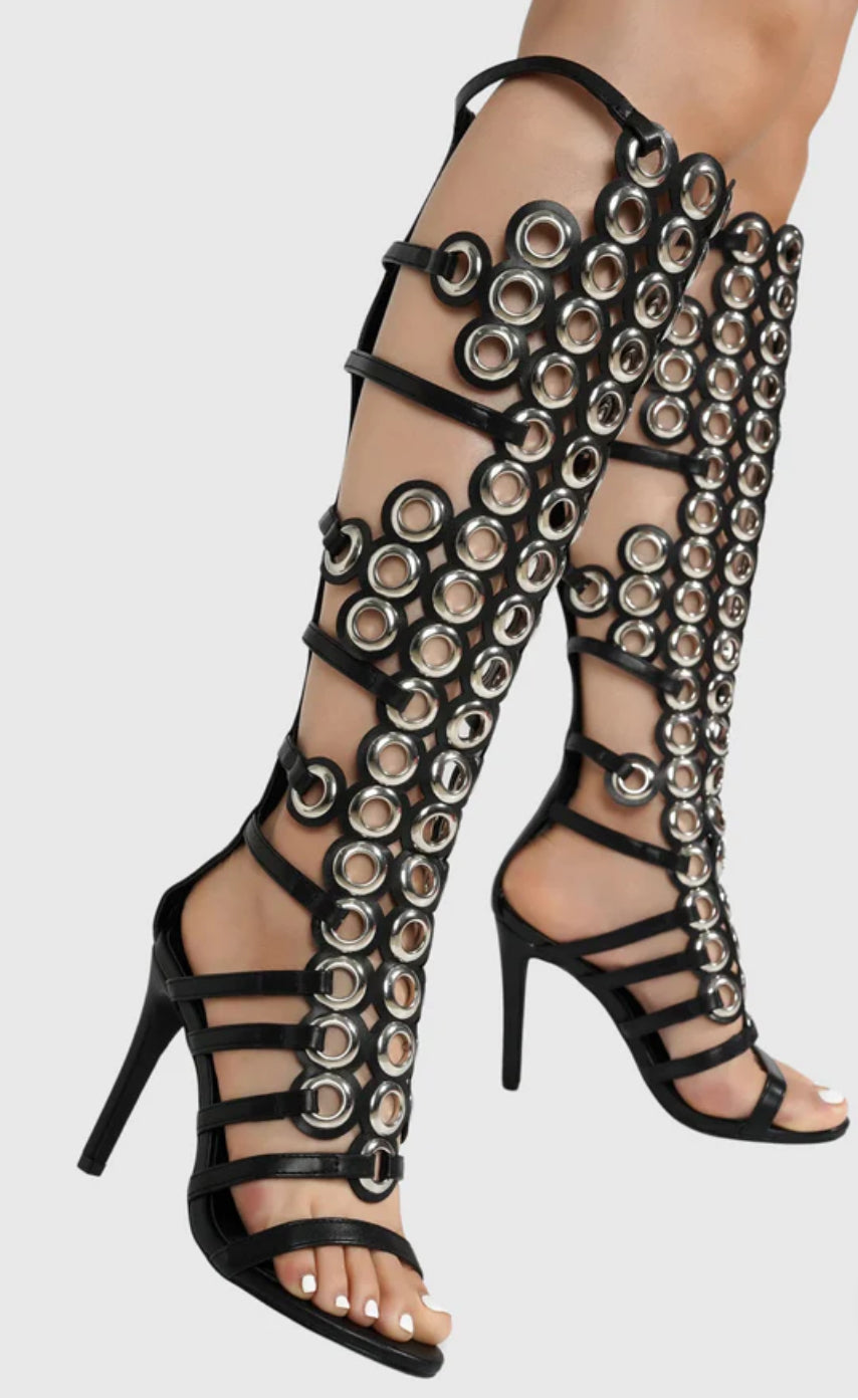 Studded Gladiator Heel