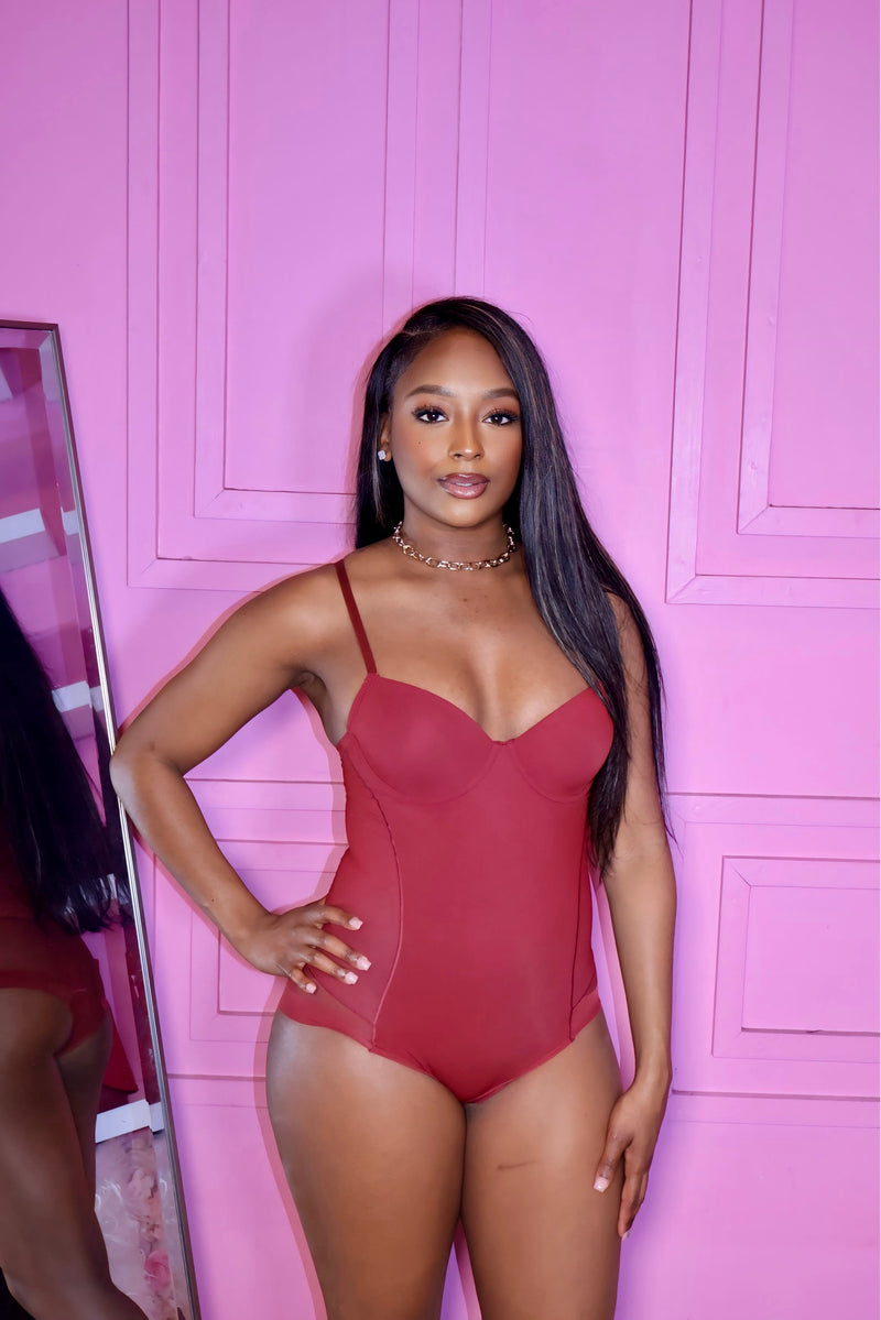 Body Ody Bodysuit (Burgundy)