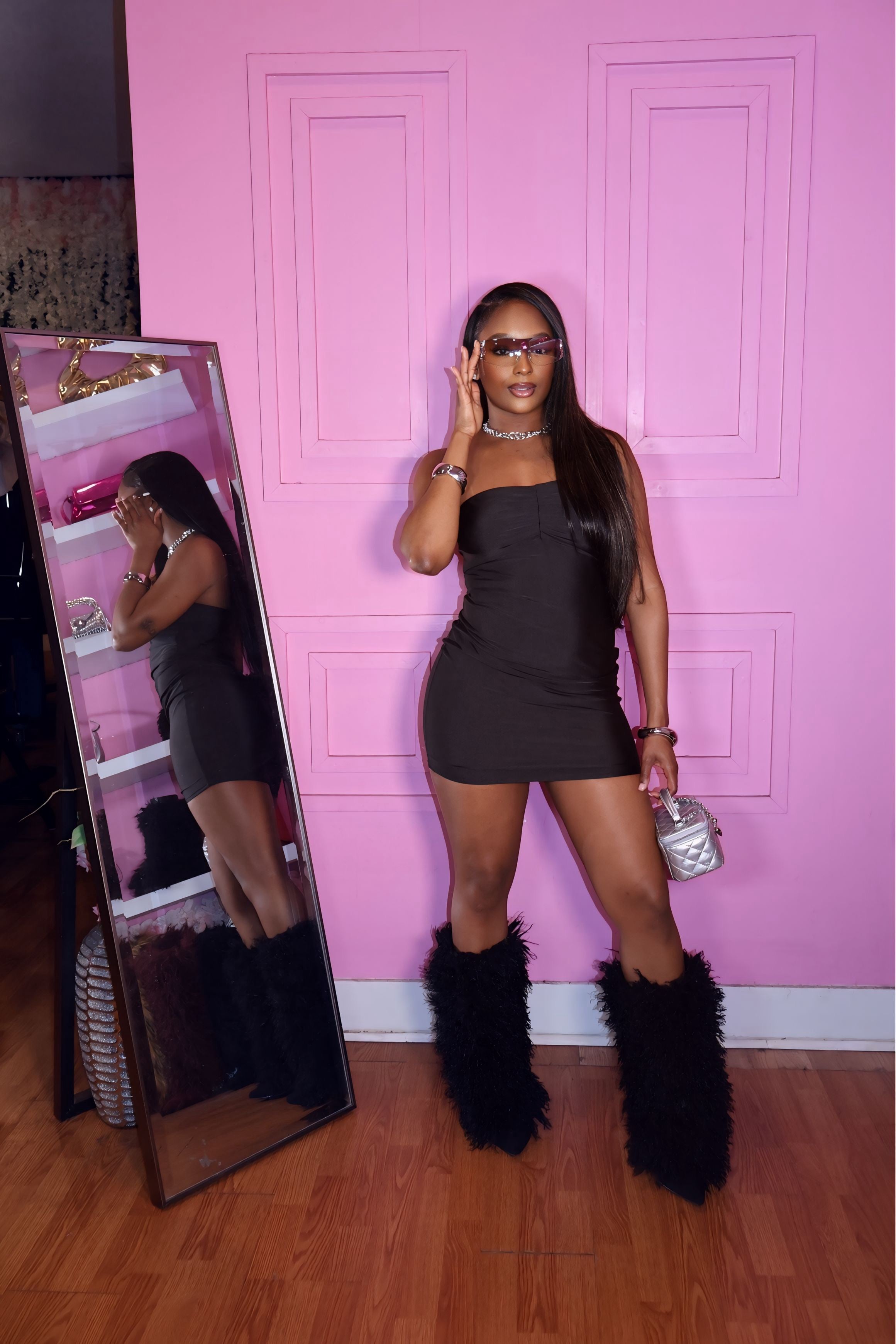 Basic Bae Tube Dress (Black)
