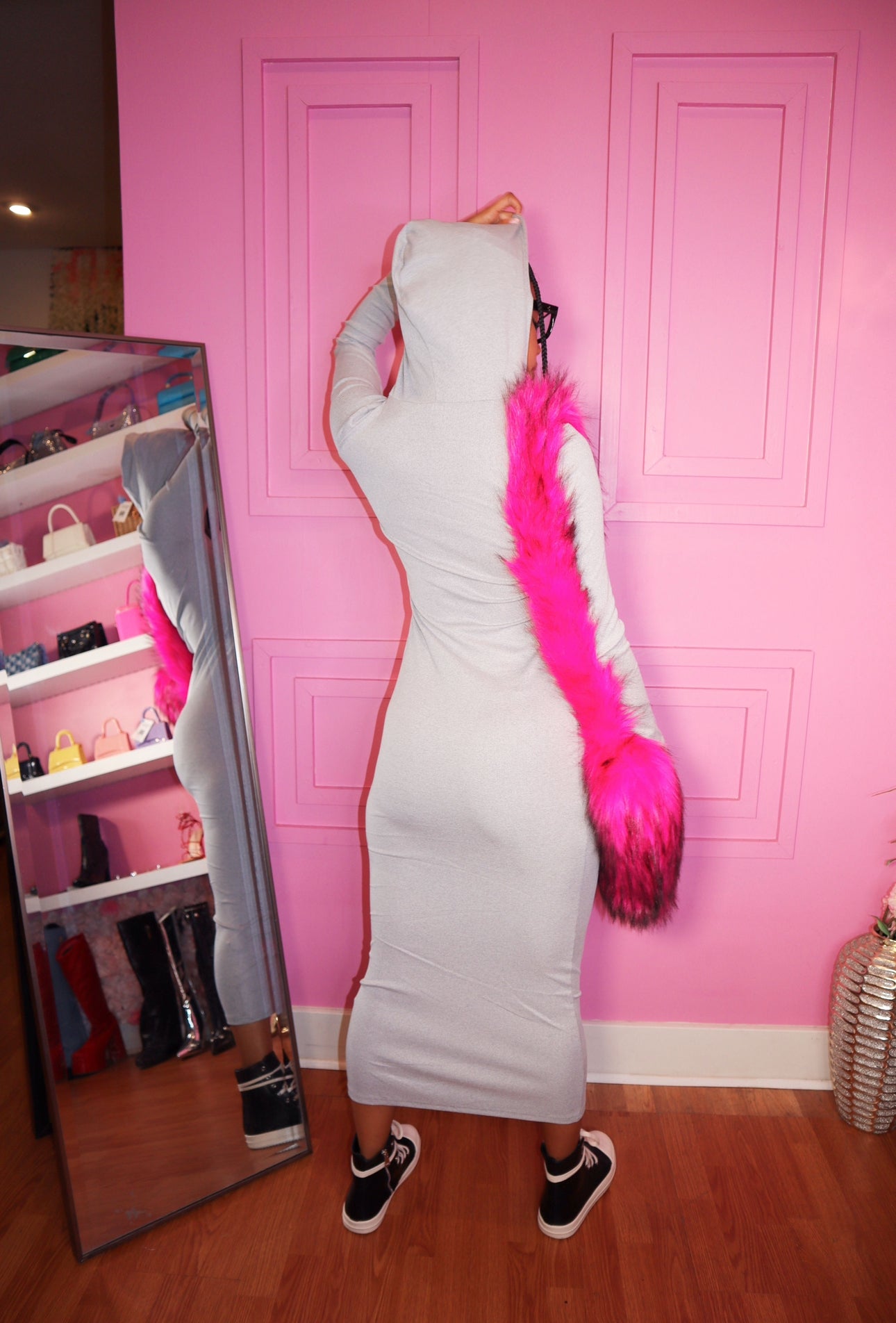 Around The Way Dress (Grey)