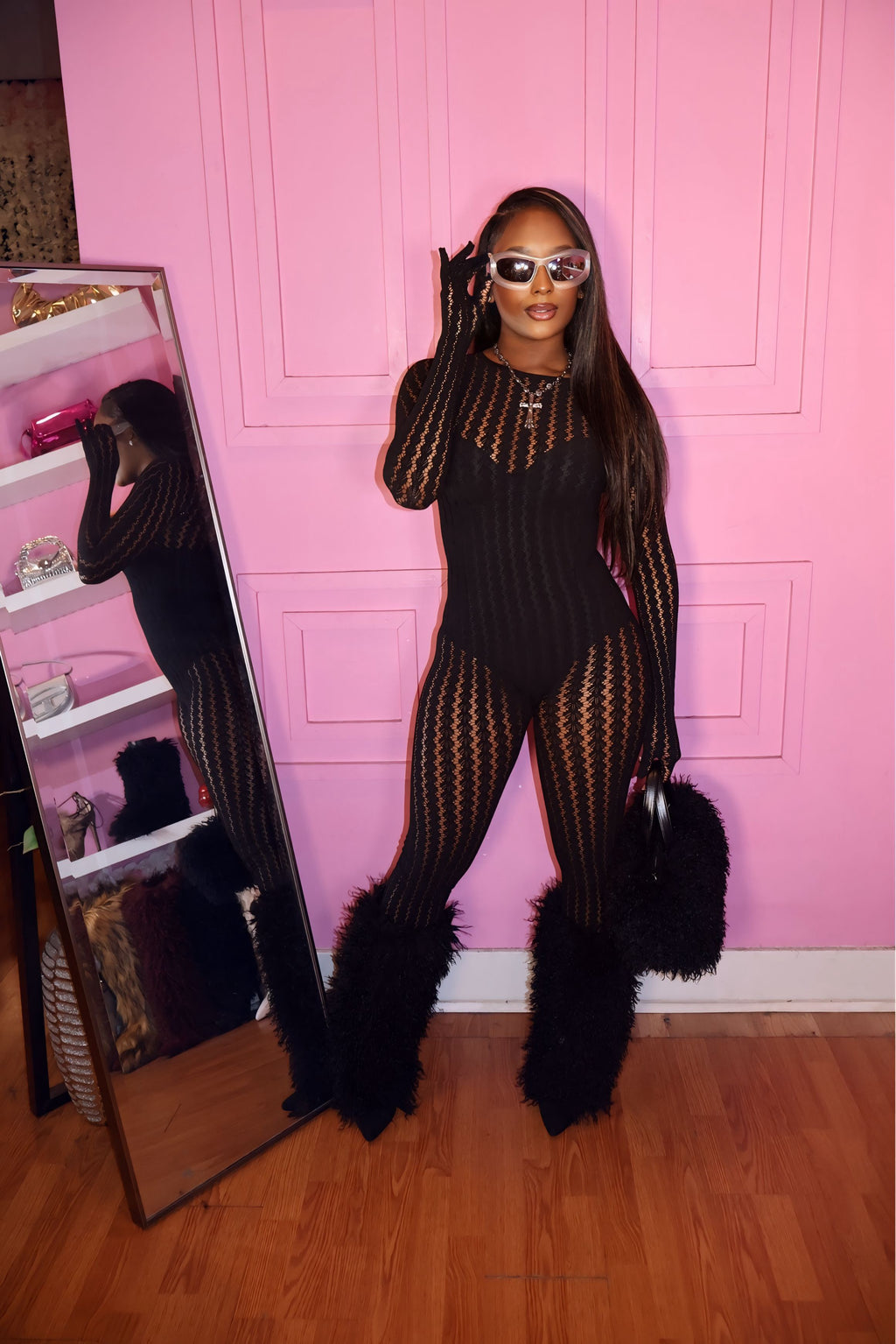 Dream Girl Bodysuit (Black)