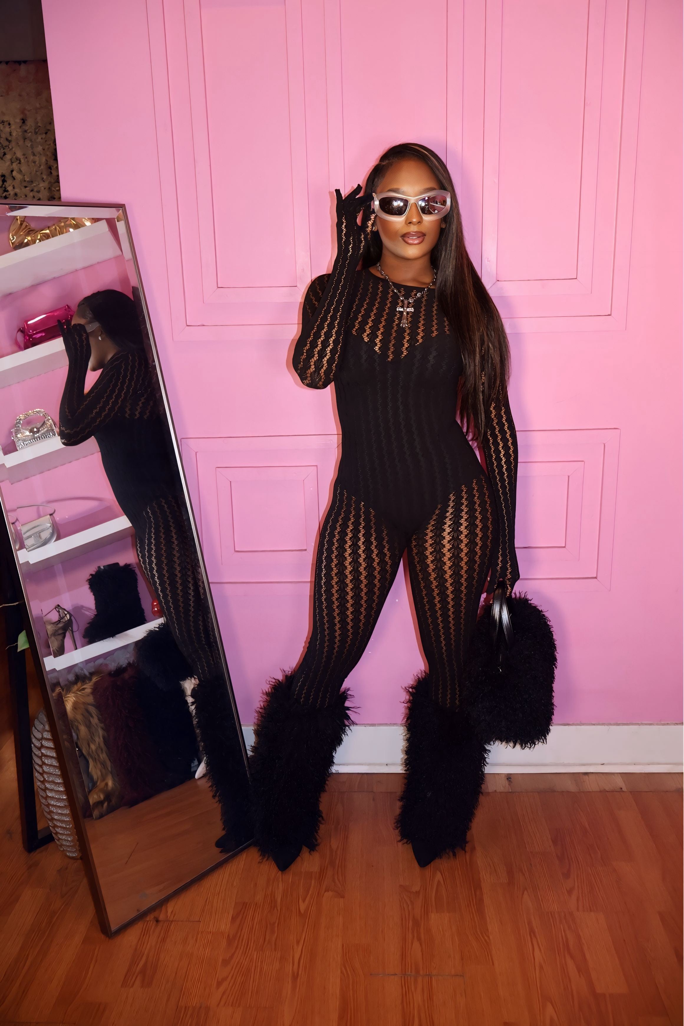 Dream Girl Bodysuit (Black)