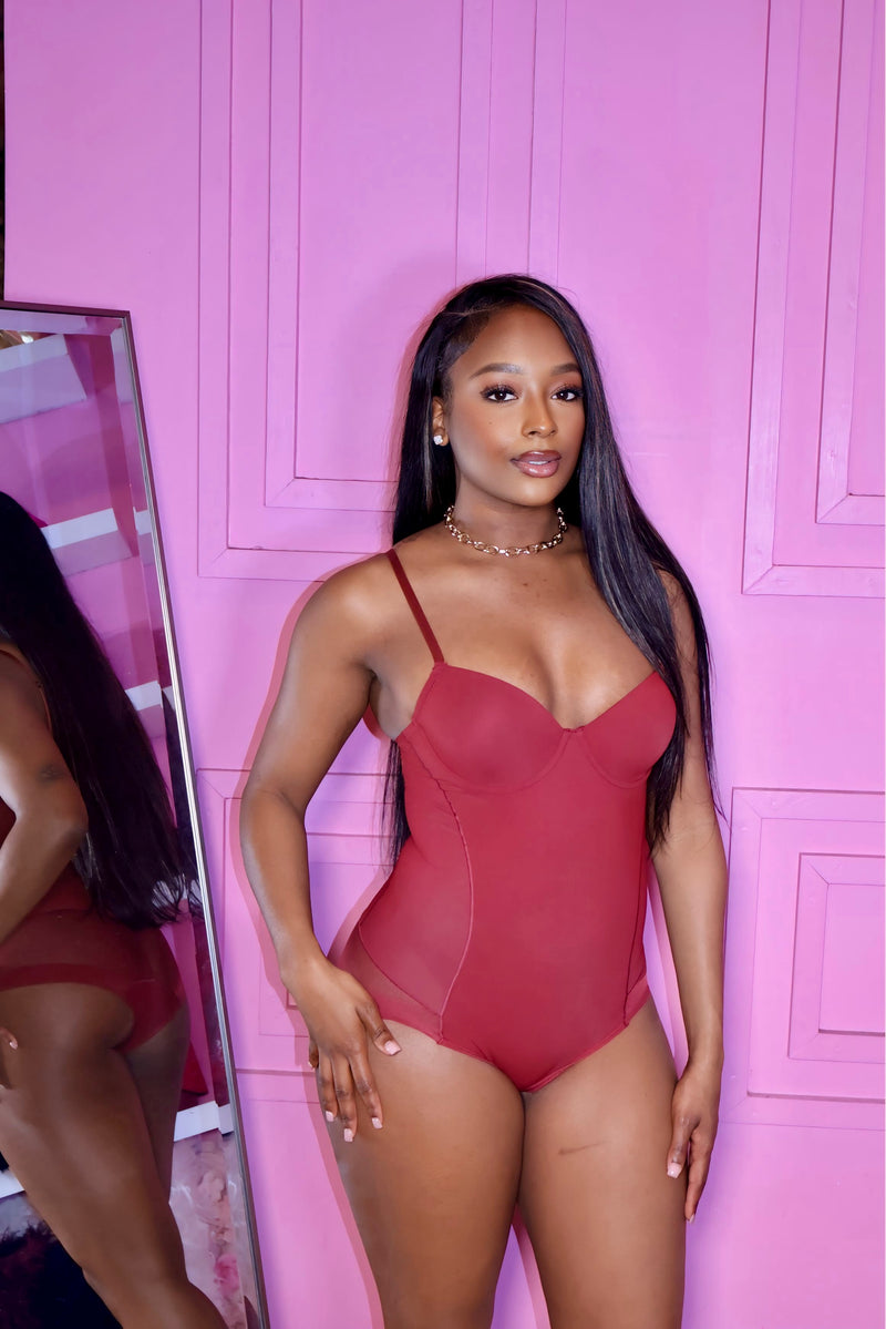 Body Ody Bodysuit (Burgundy)