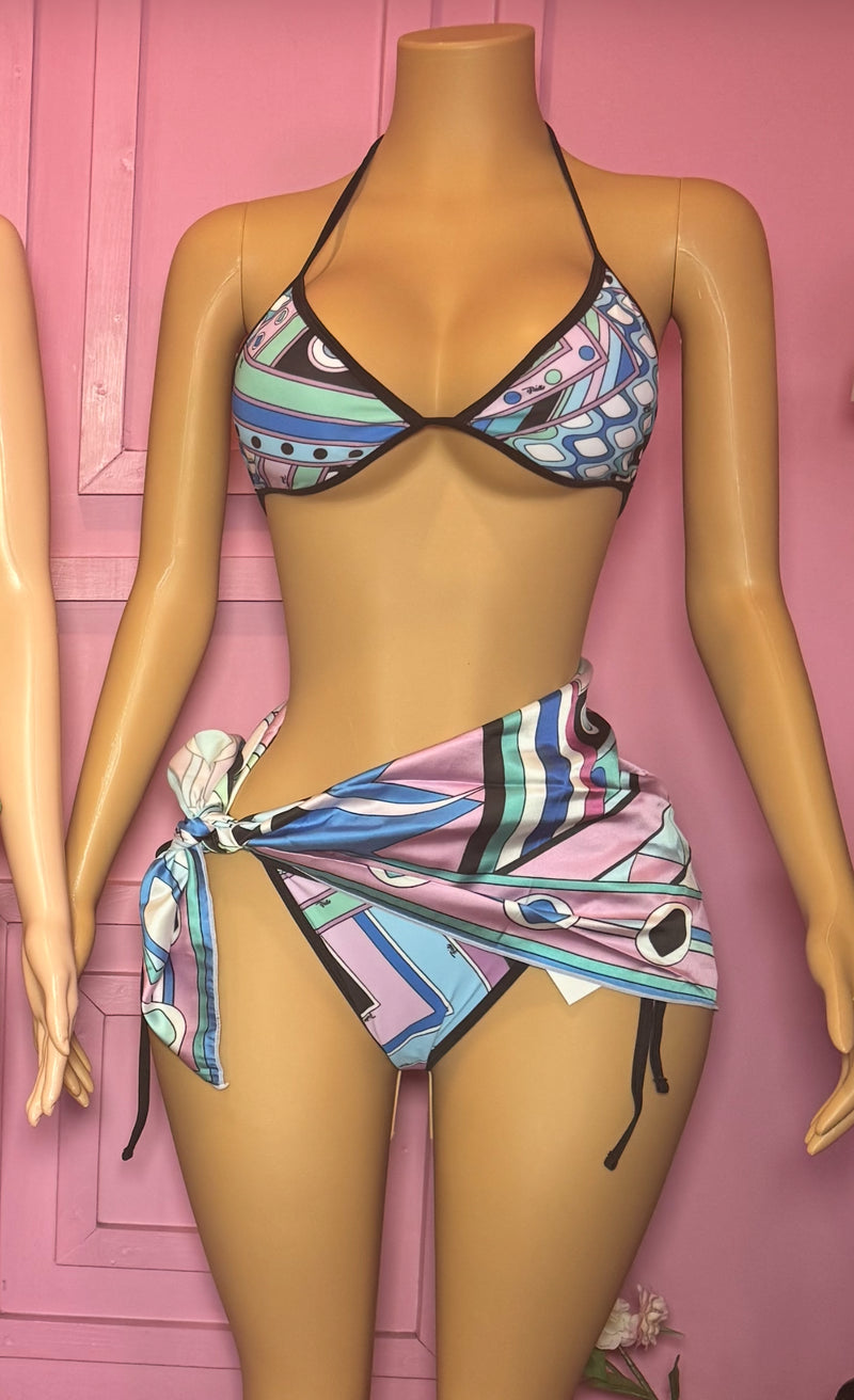 Pucci Prints 3pc Swim Set
