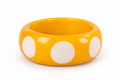 Pop Art Bangle- Yellow & Bold Dot
