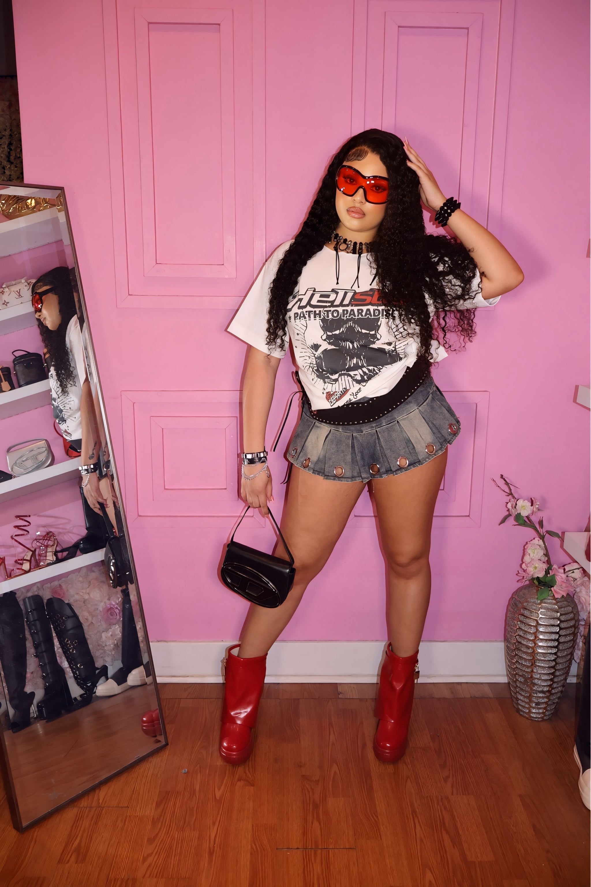 H*ll Star Skull Tee (White)