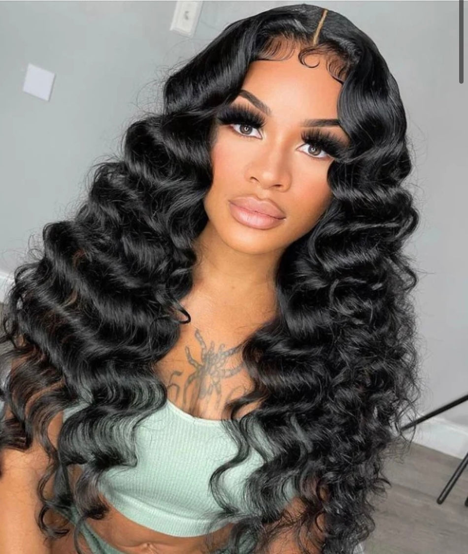 Snob Natural Wave Transparent Closure Wig