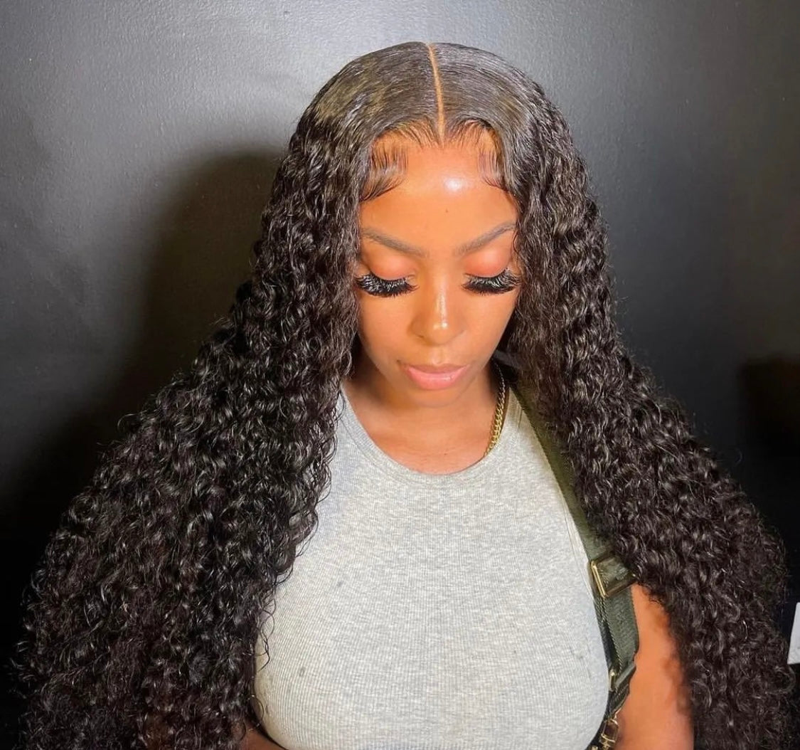 Lux Deep Wave Transparent Closure Wig