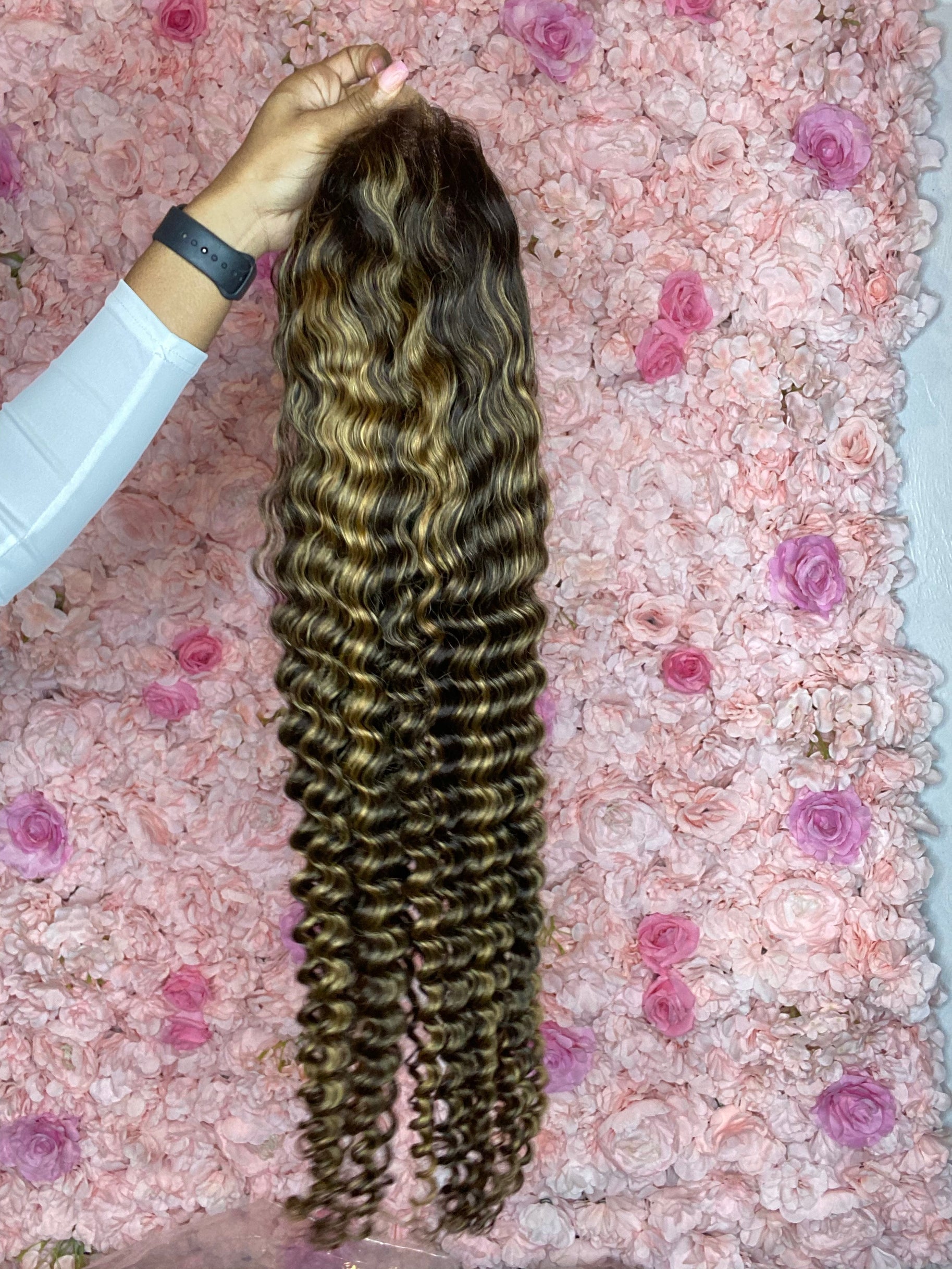 Lux Deep Wave Transparent Wig (Yonce Highlighted )