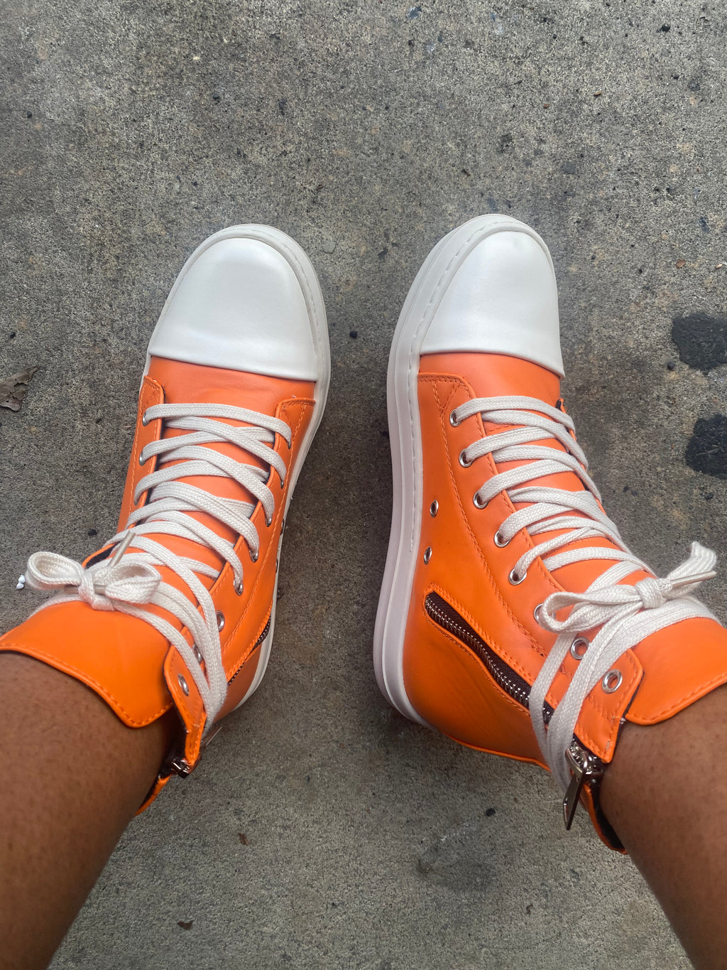 Orange Ricky Ricky Sneakers (Orange) – The Vanity Affair, LLC.
